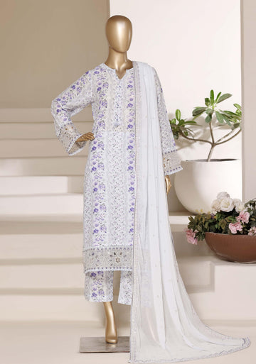 Sadabahar Luxury Regal Lawn With Chiffion Embroidery Dupatta 3Piece Stitched Vol-02 Eid Festive Edition Collection 2026. D#-04