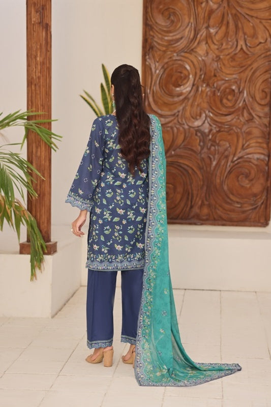 Aizal By Inaya Luxury Lawn Printed Vol-2 3Piece Stitched Collection 2026 AZIN-06