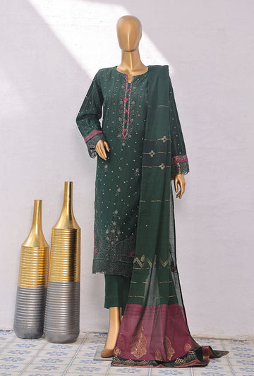 Turkish Jacquard By HZ Textiles Embroidered Jacquard Suit Unstitched 3 Piece 2025 TJE- 1090