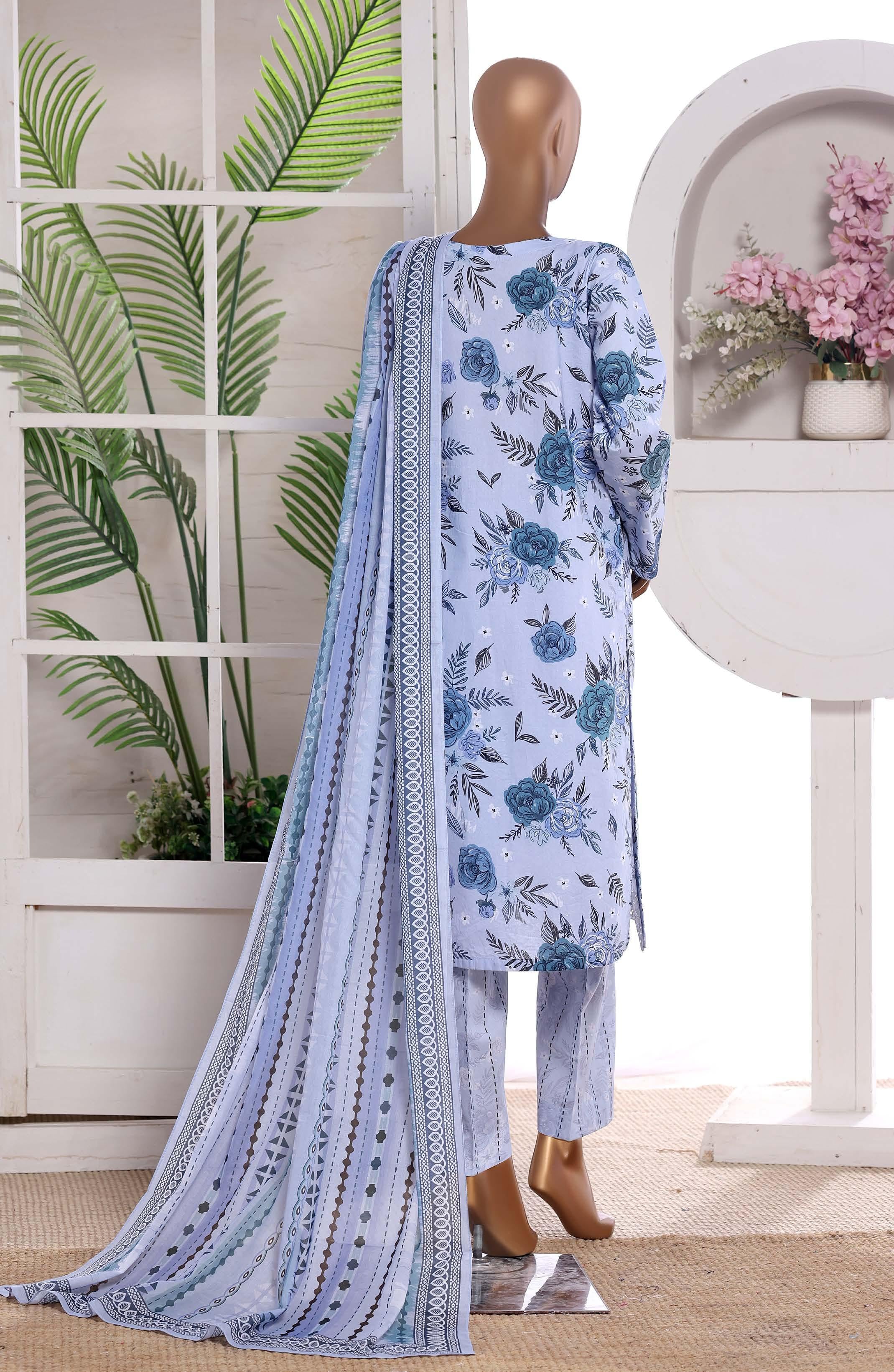 HZ °GULDOZI° Luxury Lawn Embroidery 3Piece Stitched Collection 2026 D#07