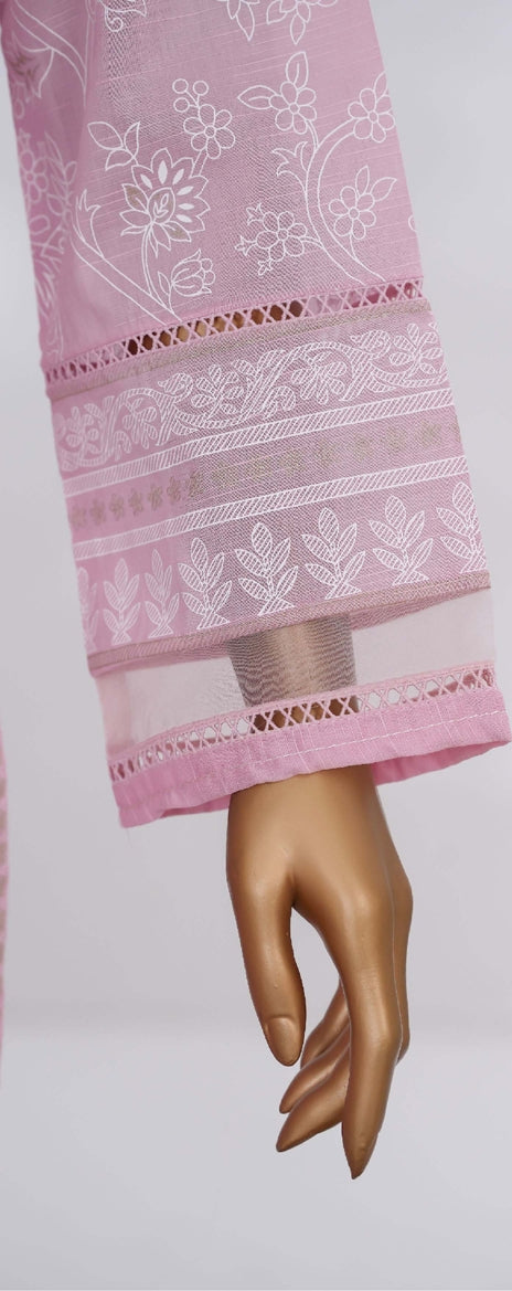 Hz Ready To Were Cotton Sunehri Paste Print With Embroidery Stitched Collection 2025. D-61 T Pink