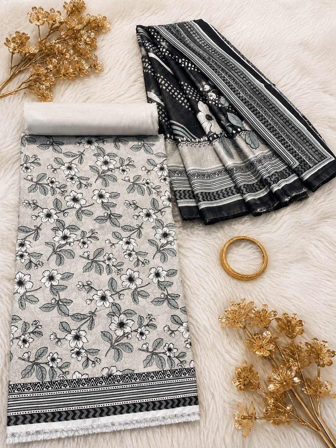 BIN SAEED Luxury Lawn  Digital Printed 3Piece Unstitched_ COLLECTION 2026 D#-33