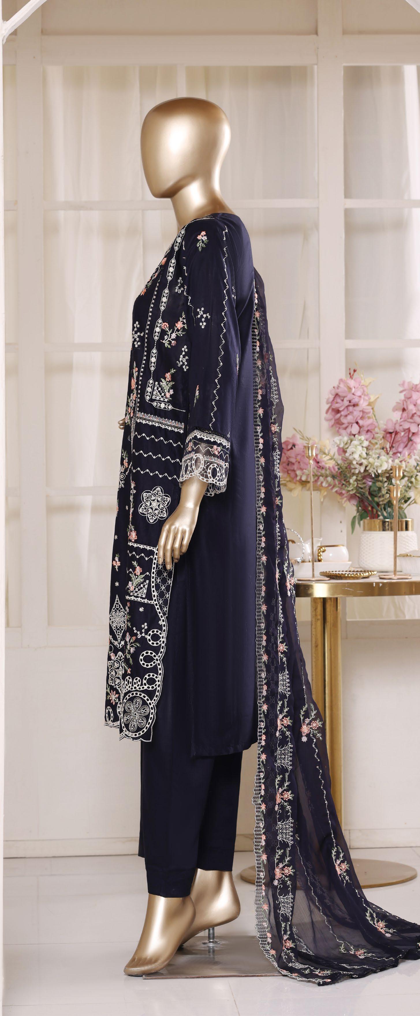 Bin Saeed Luxury Laserkari Heavy Embroidery Festive Vol-02 3Piece Stitched Collection 2026 D#-23