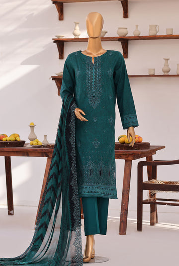 Premium Venice By HZ Textiles Embroidered With Chiffon Embroidery Dupatta Lawn Suit Unstitched 3 Piece Collection 2026 D#-02