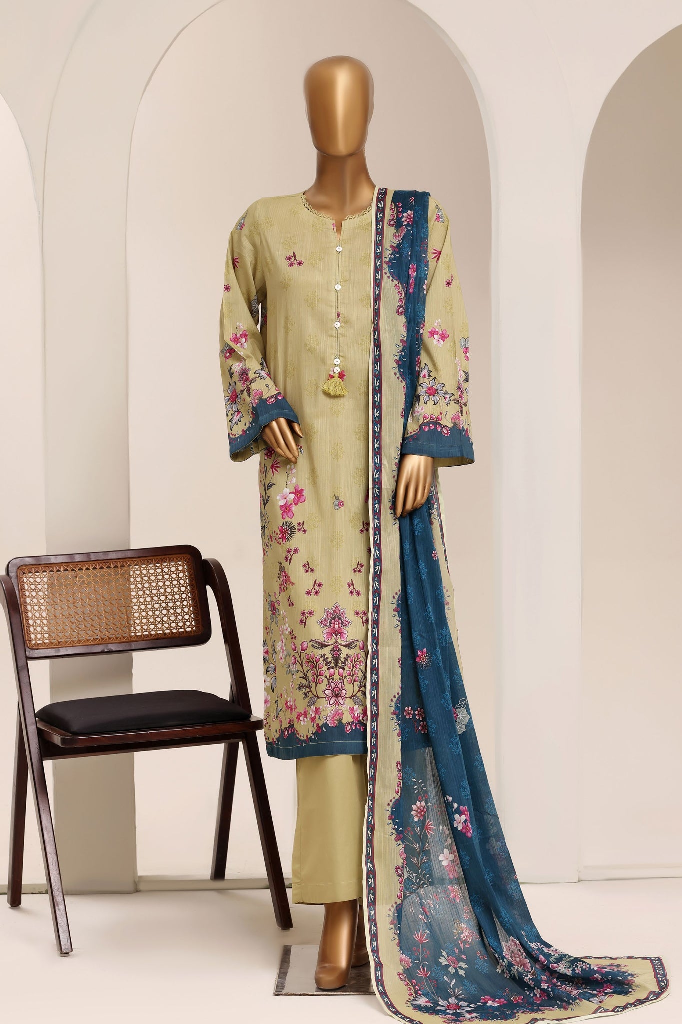 Sadabahar Lawn Printed Vol-13 3Piece Stitched Collection 2026 D#-04