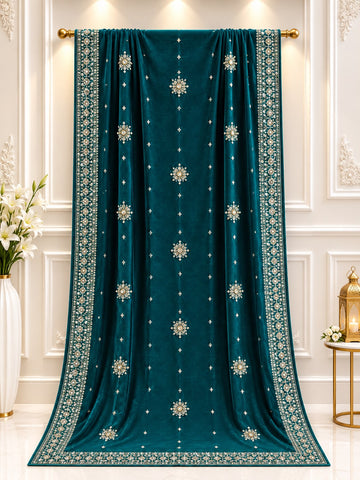 Exclusive Velvet 9000 Micro Shwal Dupatta Collection (C Green)