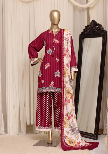 Sadabahar Luxury Khaddar Printed Winter 3Piece Vol-02 Collection SDKHV2-12