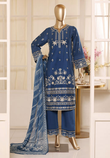 Bin Saeed Luxury Laserkari Heavy Embroidery Festive Vol-02 3Piece Stitched Collection 2026 D#-28