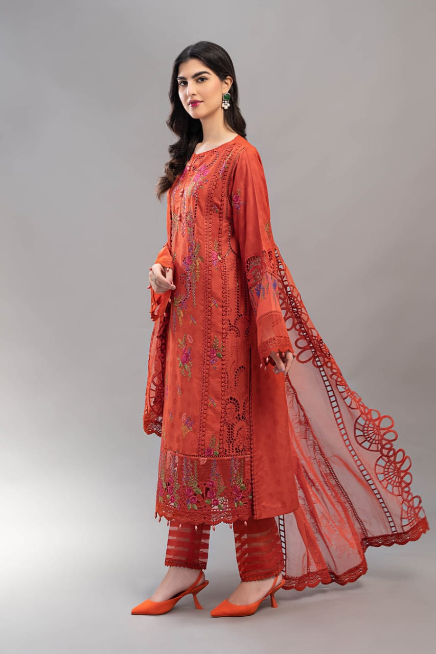Maria B Luxury 3Piece Rtw Lawn Collection Collection 2025 MBLE-3209