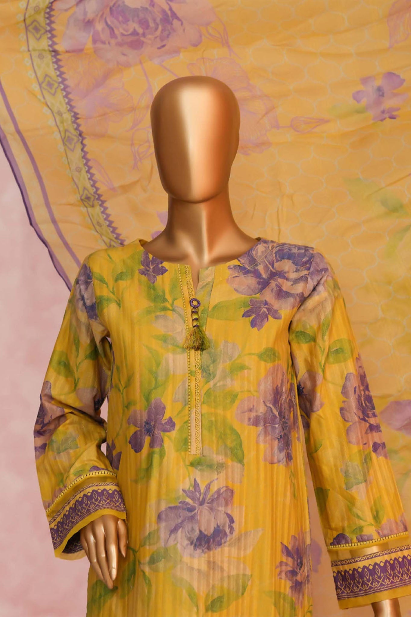 Enchant By HZ Stitched 3 Piece Linnokara Prints Collection'2025-PLK-510