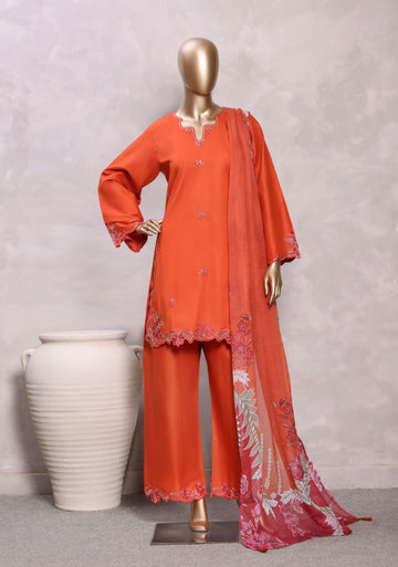 Sadabahar Luxury Eclair Solid Lawn Embroidery 3Piece Stitched Collection ECL-1018