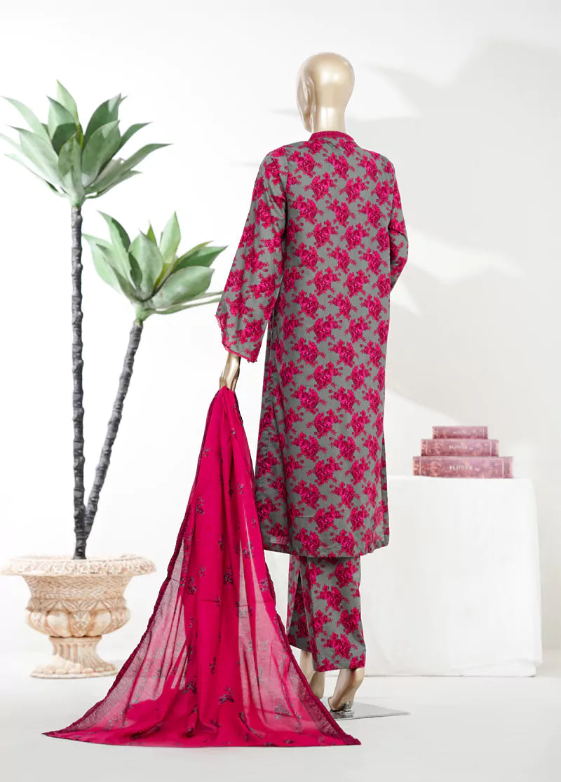 BIN SAEED Luxury Lawn Printed 3pcs Stitched Vol-18 3Piece Stitched COLLECTION 2026 D-01