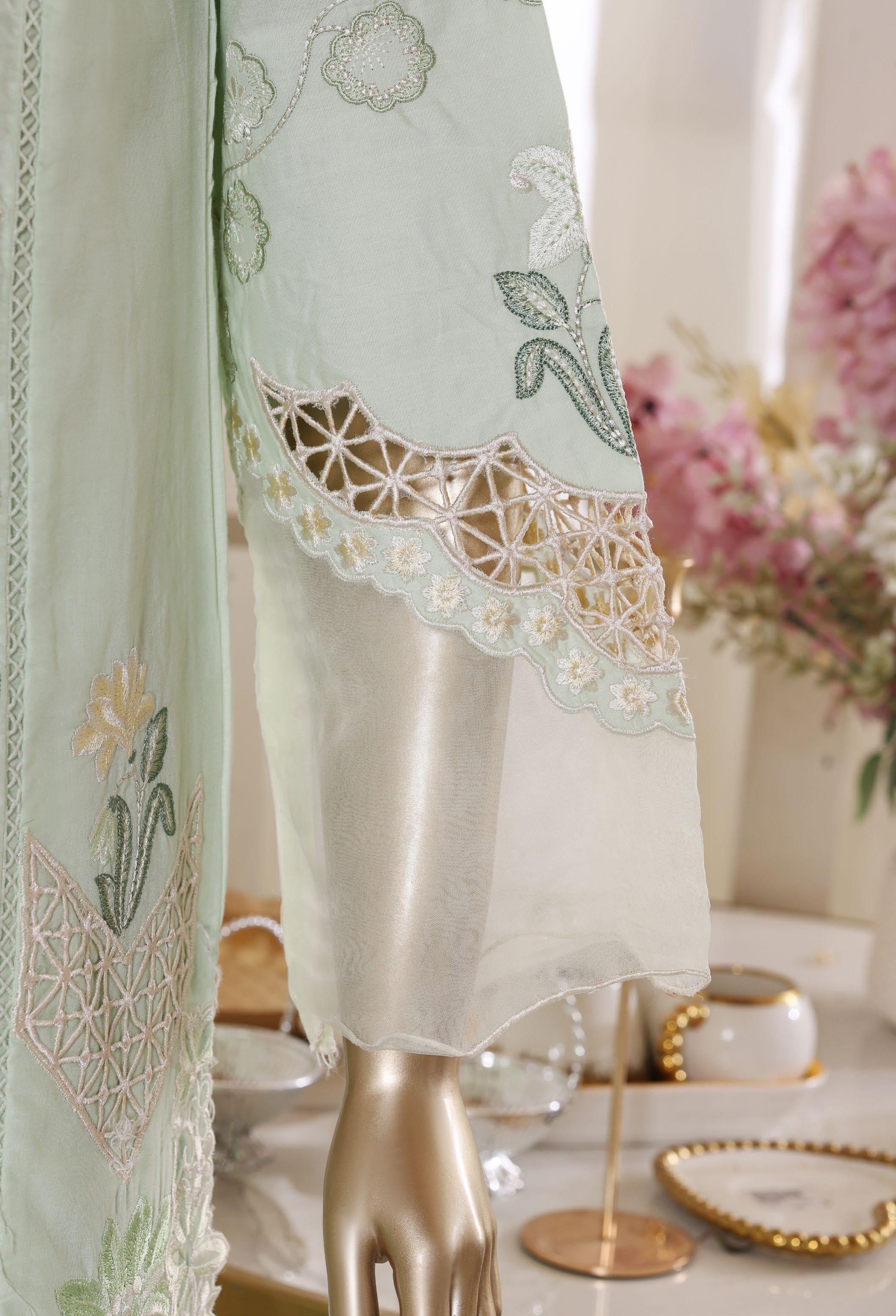 Bin Saeed Luxury Laserkari Heavy Embroidery Festive Vol-02 3Piece Stitched Collection 2026 D#-27
