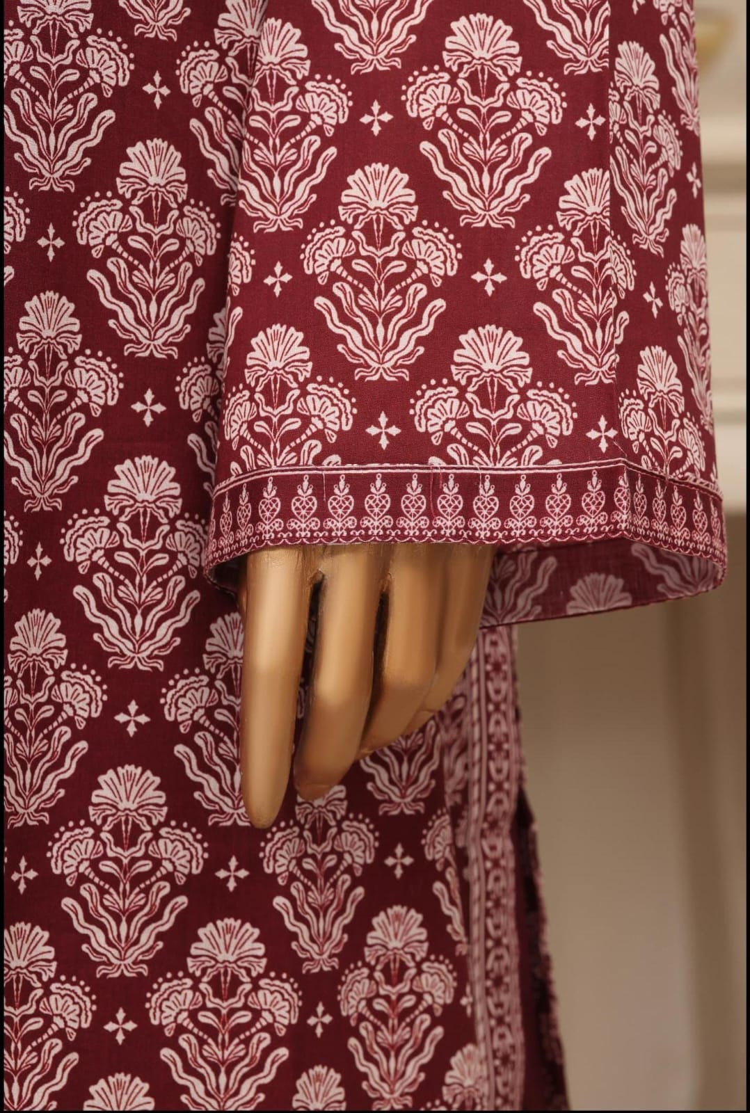 BIN SAEED Luxury Lawn Printed With Farshi Shalwar 3Piece Stitched COLLECTION 2026 D-#18