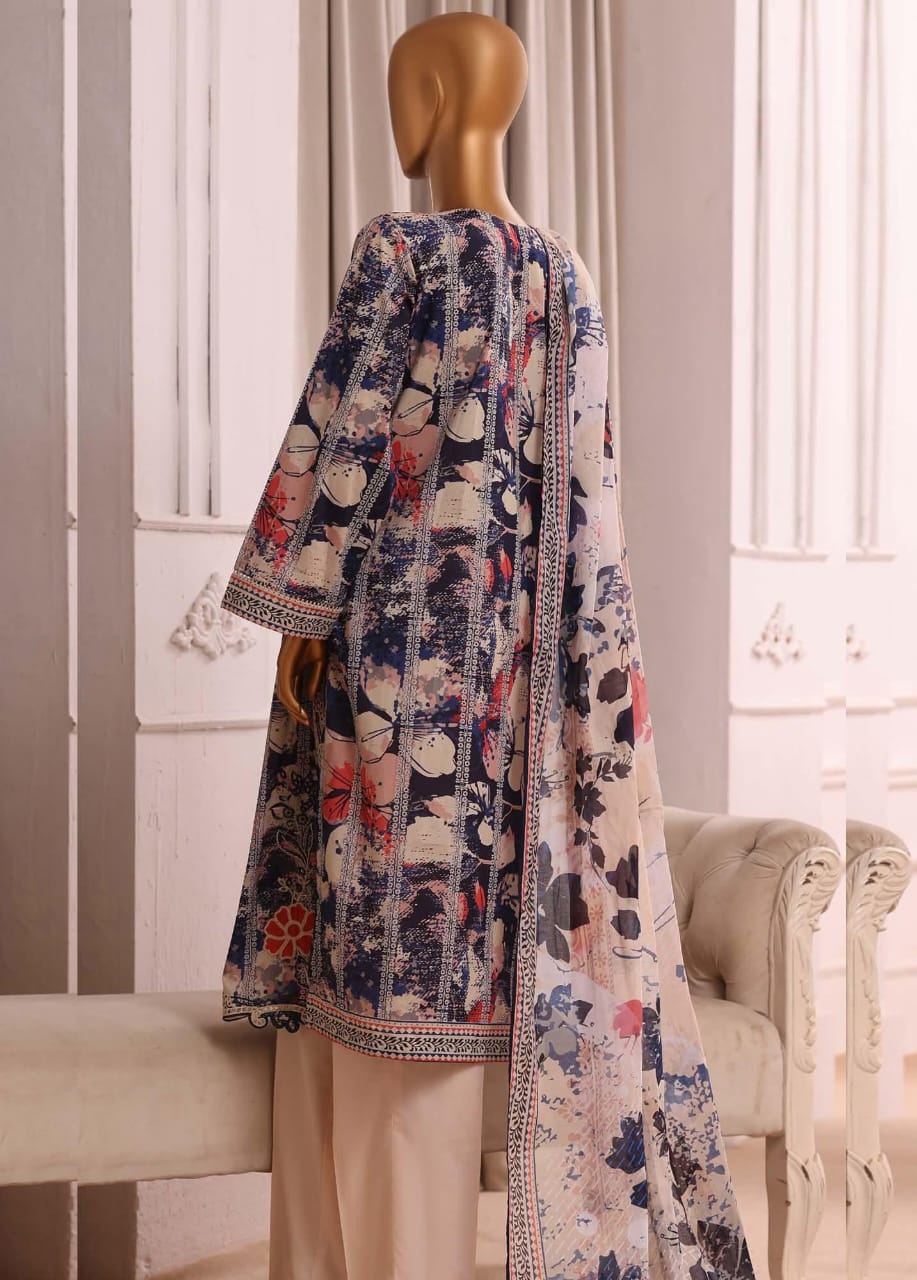 HZ Textiles Luxury Laserkari Embroidered Lawn Suit Stitched 3 Piece 2026 D#-01