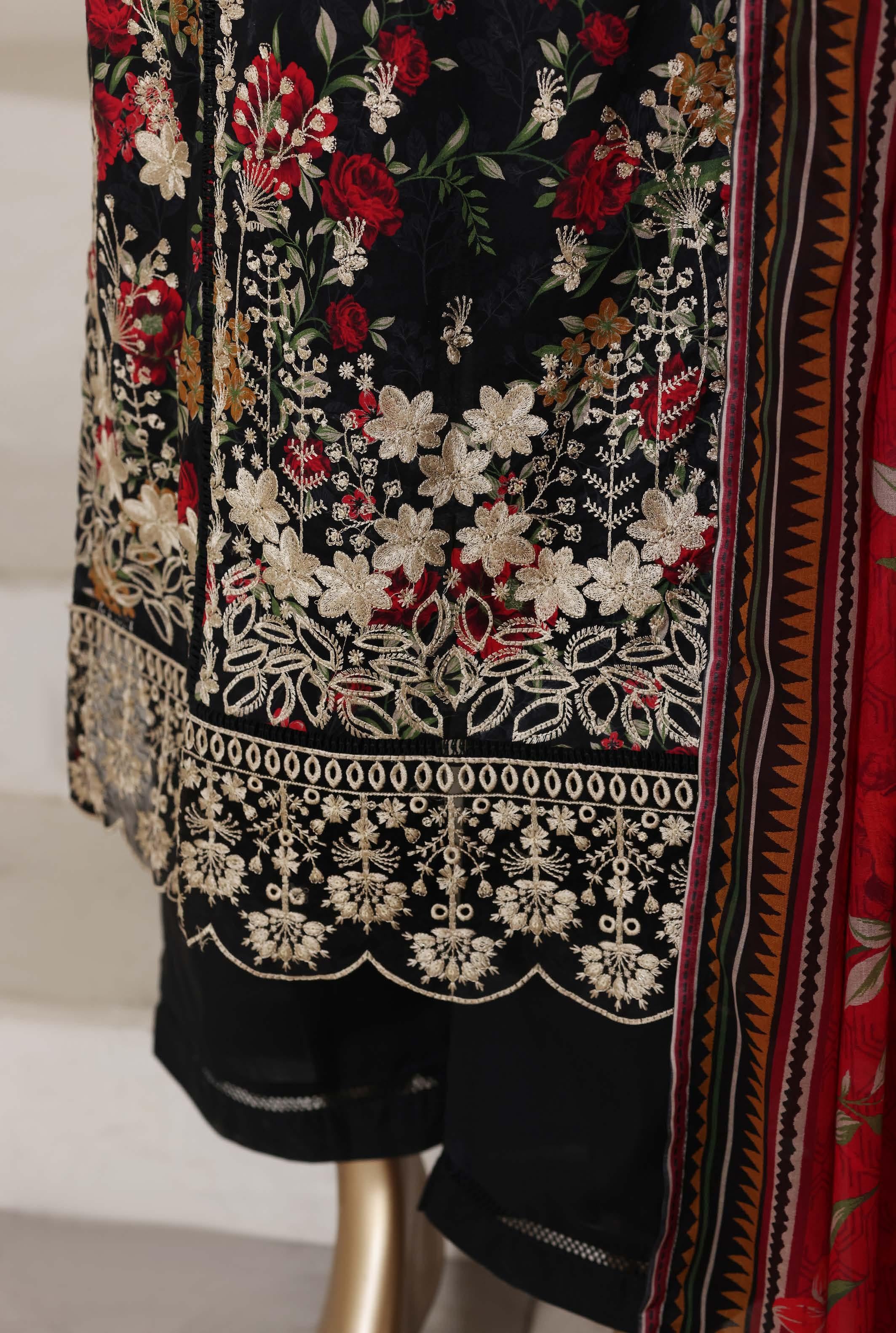 Sadabahar Luxury Signature  Lawn Embroidery 3Piece Stitched Vol-03 COLLECTION 2026. D-06