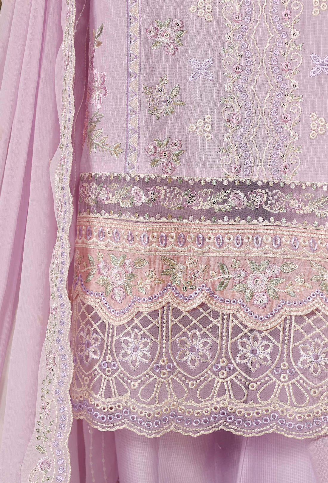 Sadabahar Luxury Slub Viscous Lawn Embroidery With Chiffon Embroidery Dupatta Stitched Vol-10 Collection 2026. LEL-03