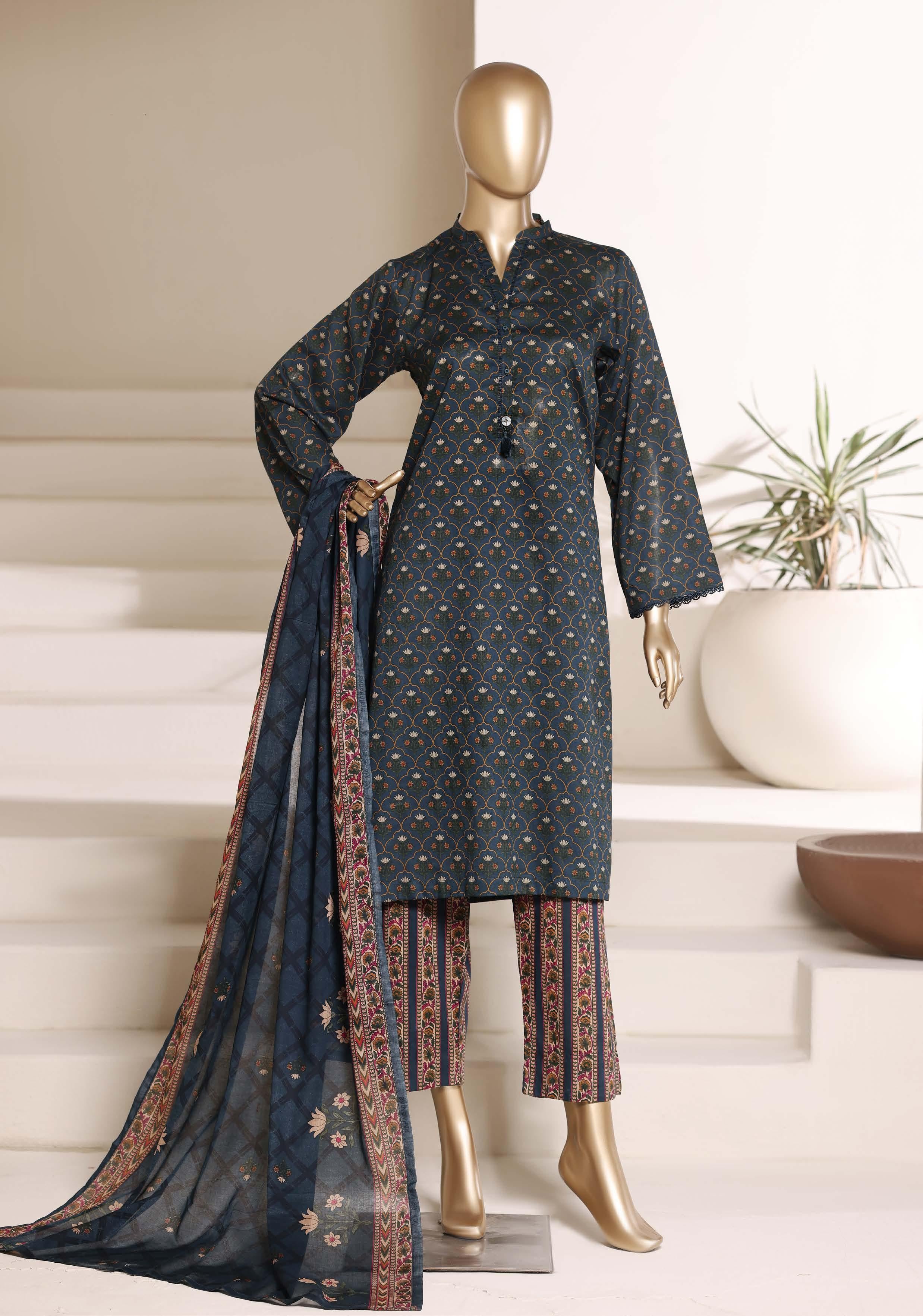 Sadabahar Printed Lawn 3Piece Stitched Vol-06 COLLECTION 2026 D#04