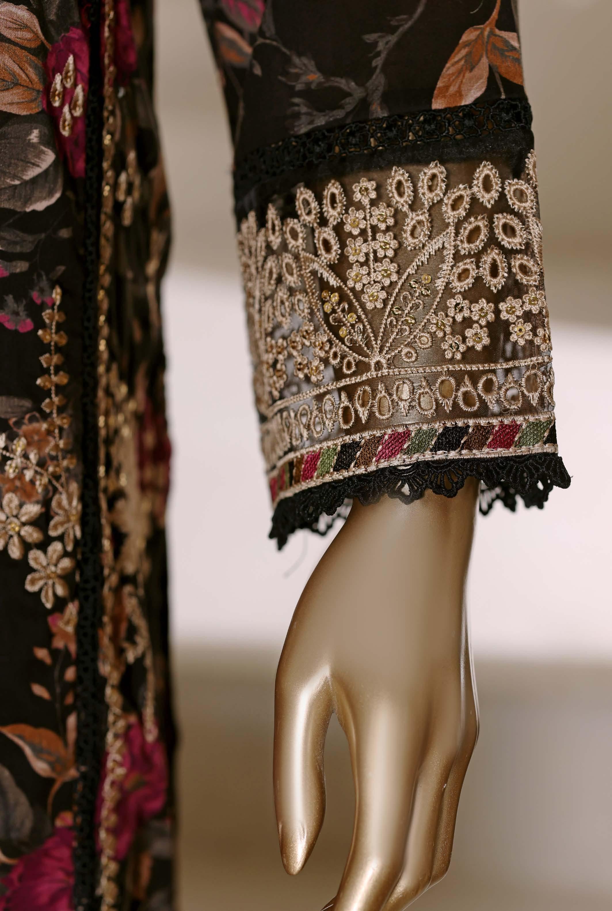 Sadabahar Luxury Signature  Lawn Embroidery 3Piece Stitched Vol-02 COLLECTION 2026. D-12