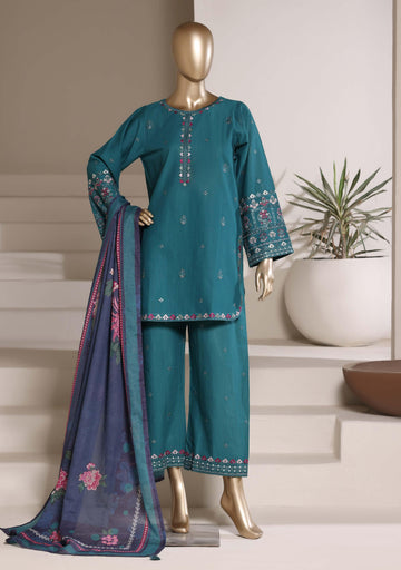 Sadabahar Luxury Eclair Solid  Textured Lawn Embroidery With Digital Printed Lawn Dupatta 3Piece Stitched Eid Festive Edition Collection 2026. D#-04