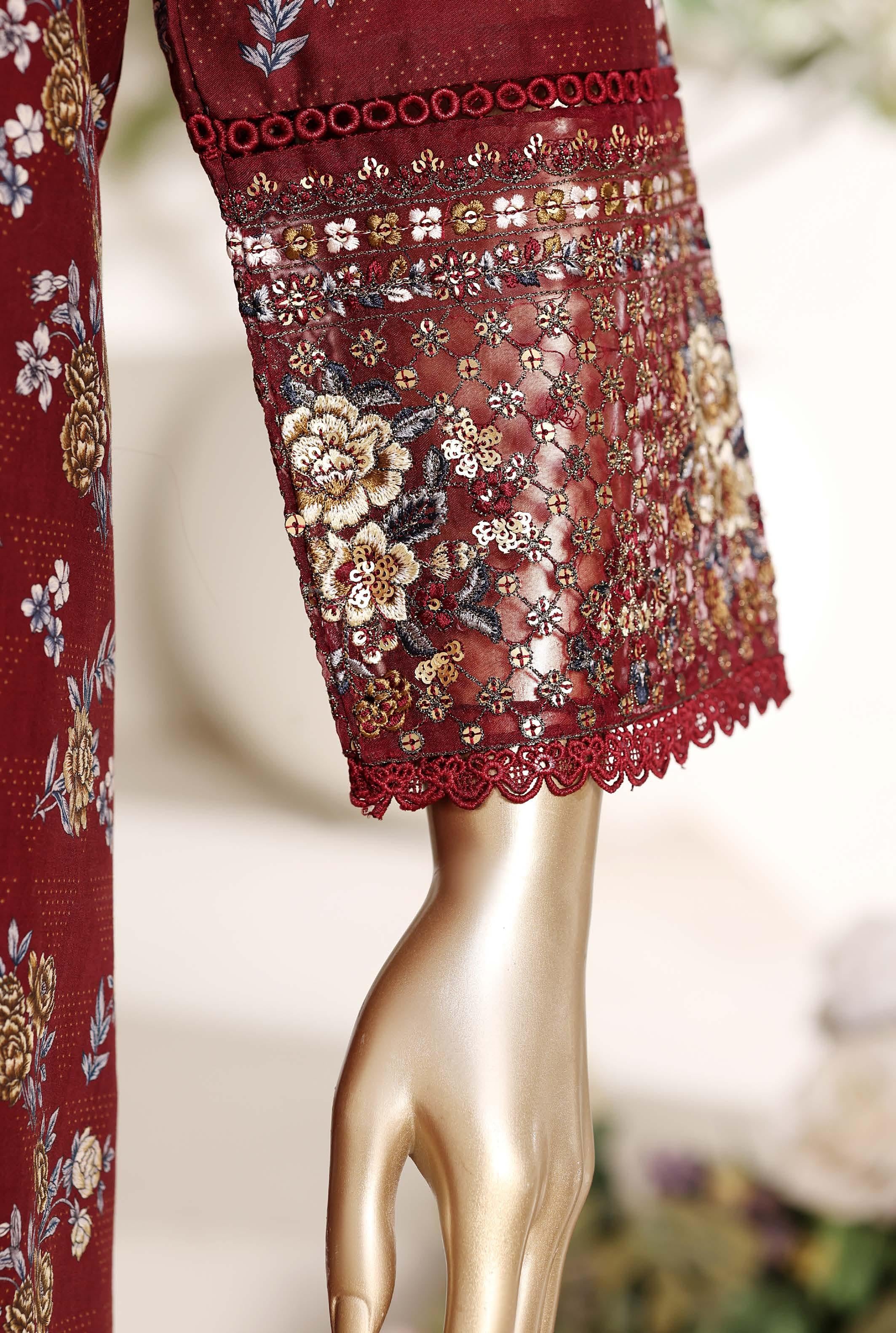 Sadabahar Luxury Regal Lawn With Chiffion Embroidery Dupatta 3Piece Stitched Vol-02 Eid Festive Edition Collection 2026. D#-05