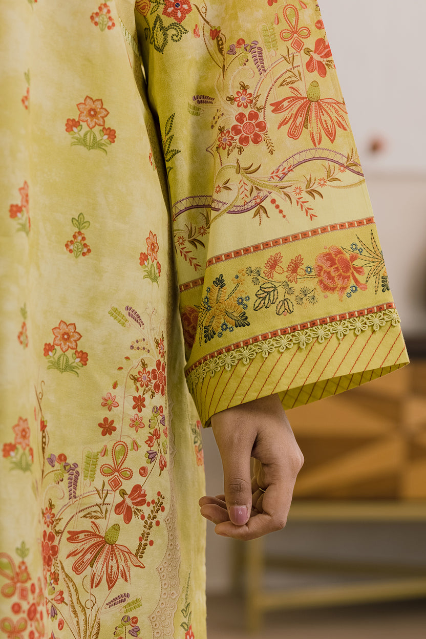 Zellbery Luxury Lawn Printed 3Piece Unstitched Collection 2026 WUS26X31134