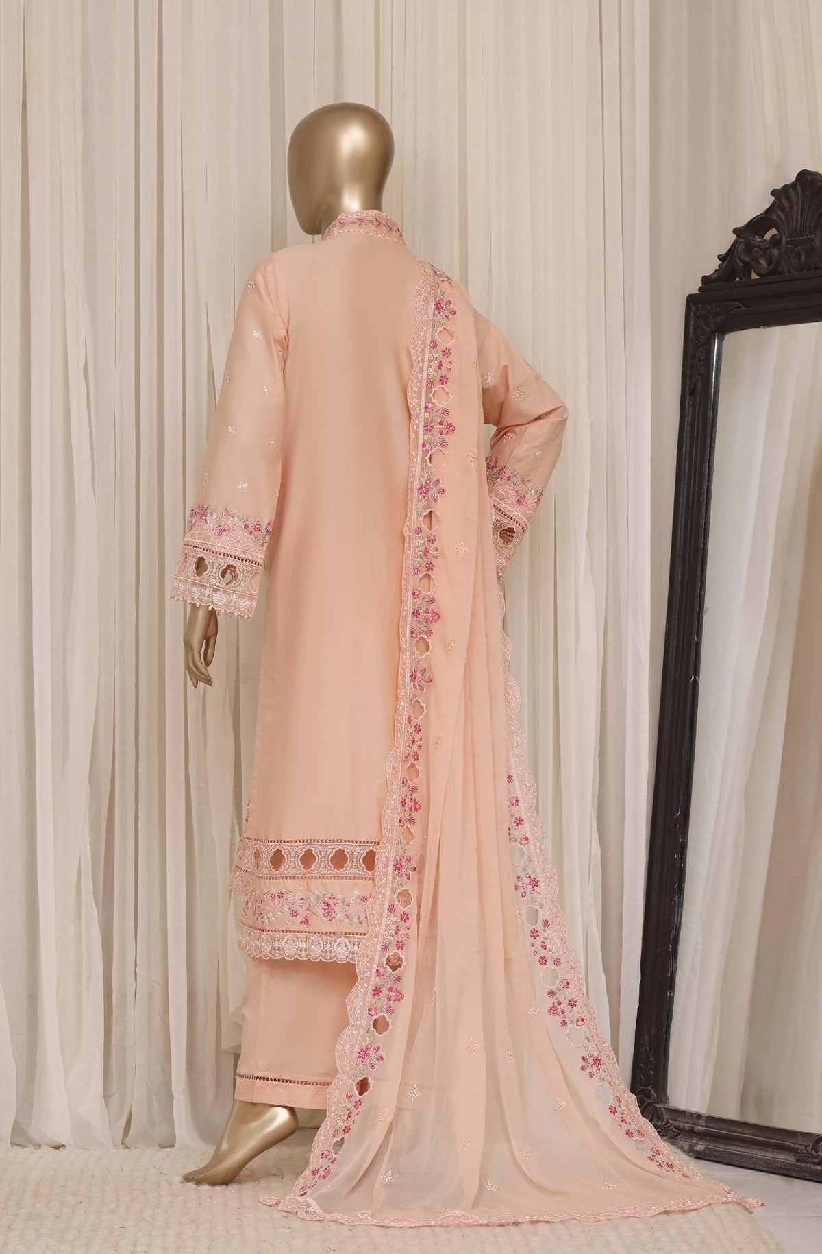 Sadabahar Luxury Slub Lawn Embroidery Stitched Vol-08 Collection 2026. LEL-1007