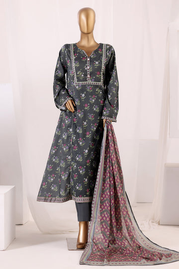 BIN SAEED Luxury Lawn Frock  Printed 3pcs Stitched Vol-01 3Piece Stitched COLLECTION 2026 D-#14
