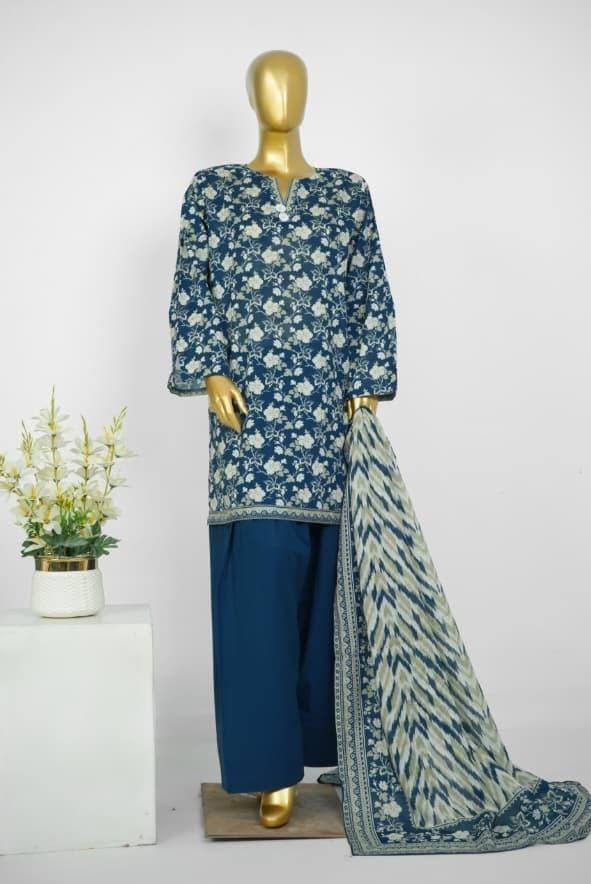 BIN SAEED Luxury Lawn Printed With Farshi Shalwar 3Piece Stitched COLLECTION 2026 D-#17