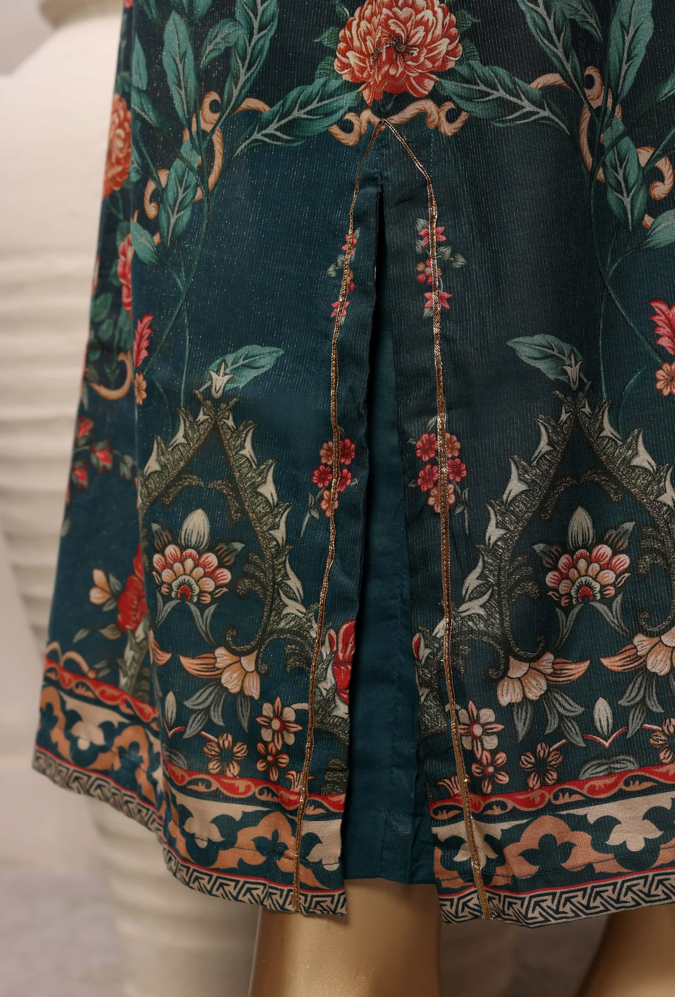 Sadabahar Luxury Chimti Lawn 3Piece Ready To Wear Kaftan Collection KFL-1000