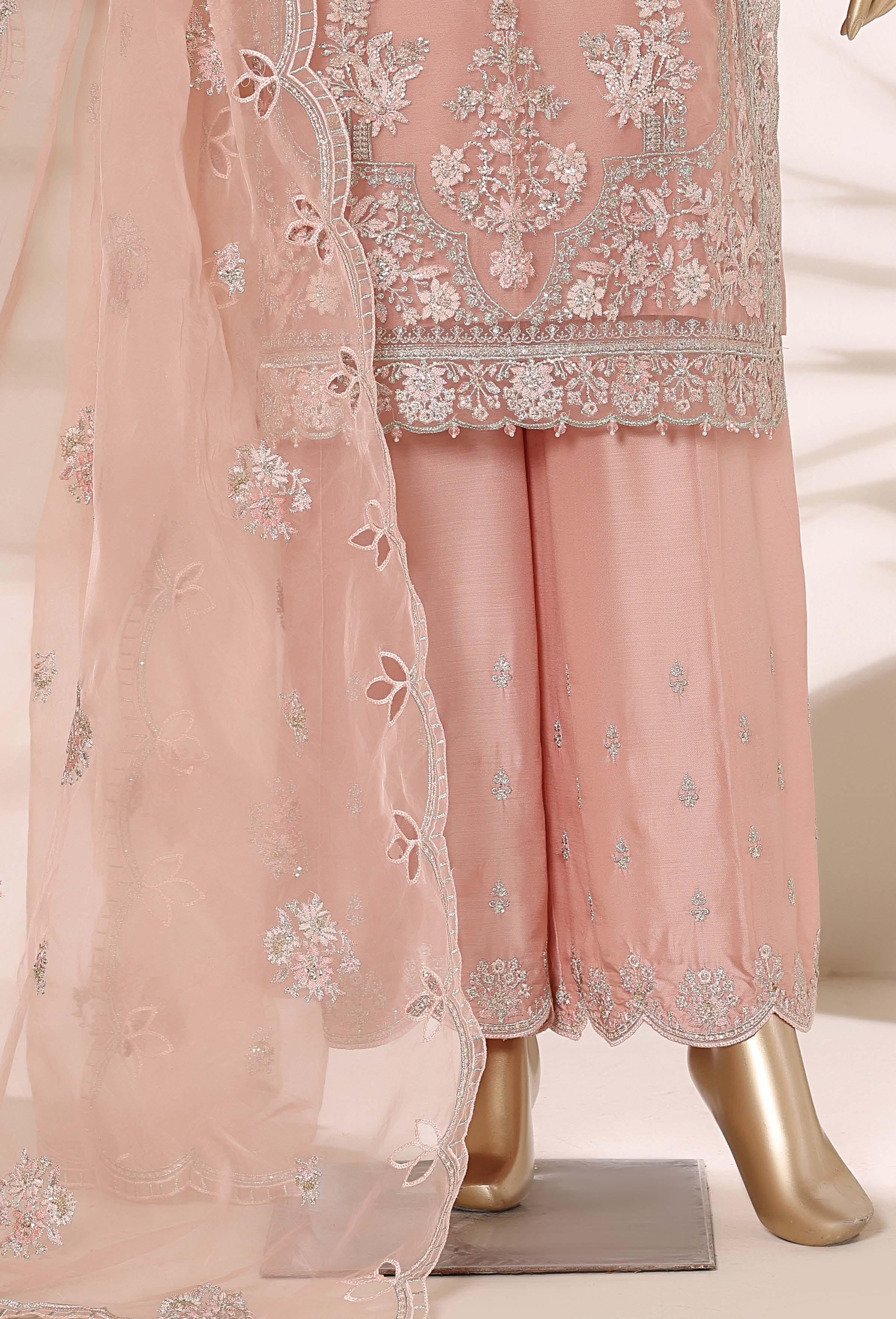SADABAHAR LUXURY FORMAL FESTIVE °MAHPARA° ORGANZA EMBROIDERED 3PIECE STITCHED Vol-03 COLLECTION 2026 D#-04