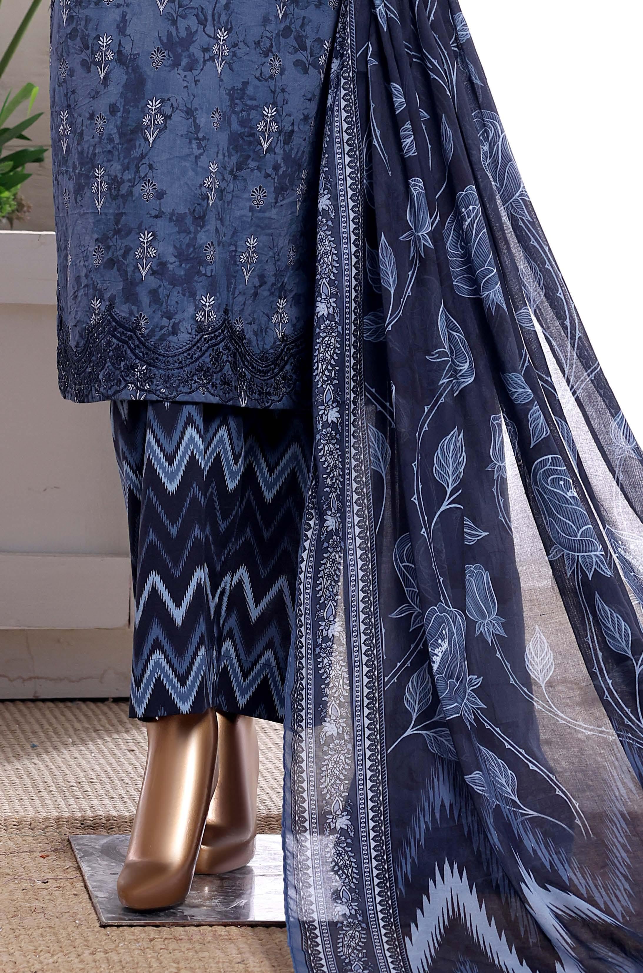 HZ °GULDOZI° Luxury Lawn Embroidery 3Piece Stitched Collection 2026 D#01