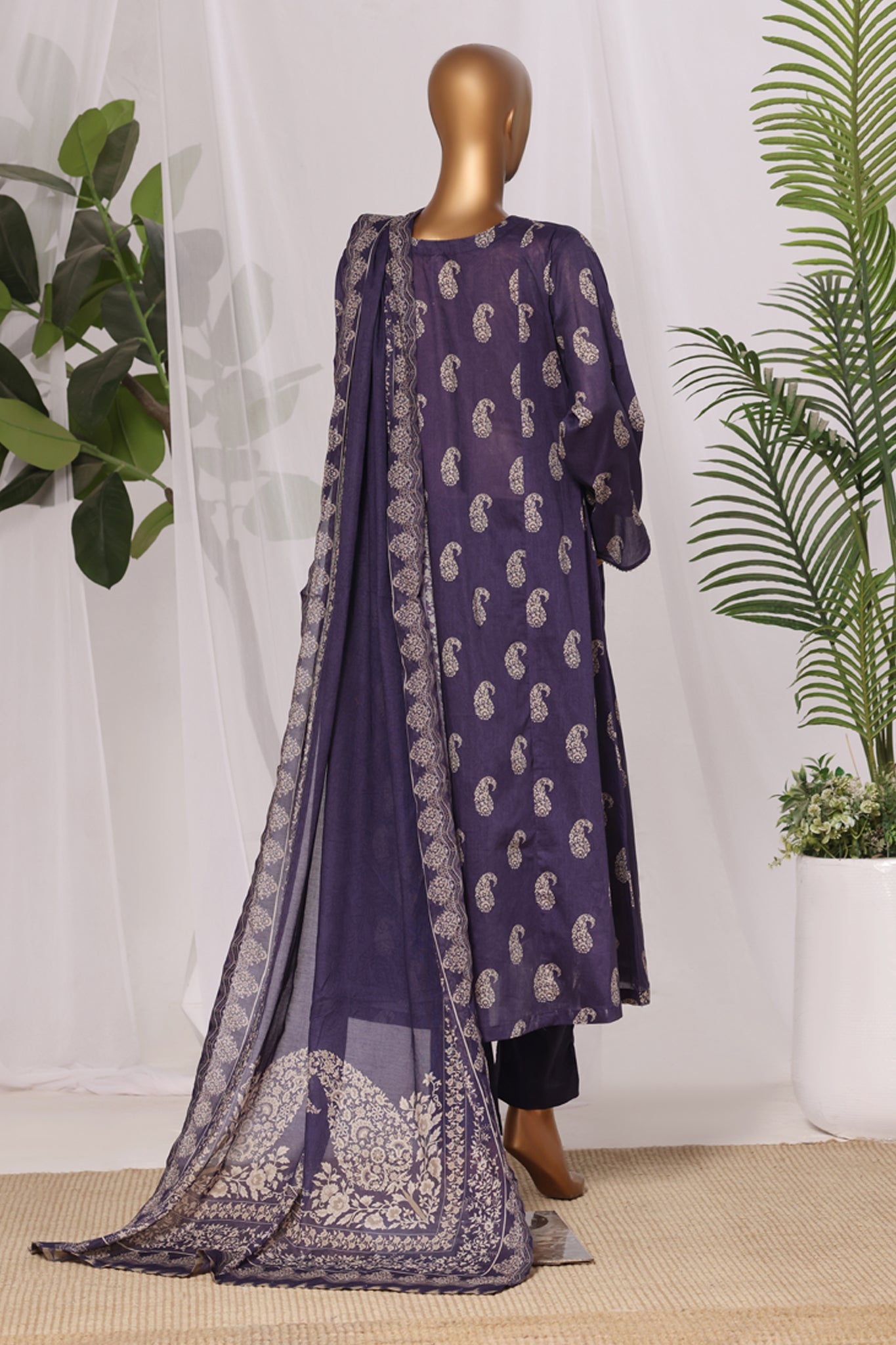 BIN SAEED Luxury Lawn Frock  Printed 3pcs Stitched Vol-01 3Piece Stitched COLLECTION 2026 D-#15