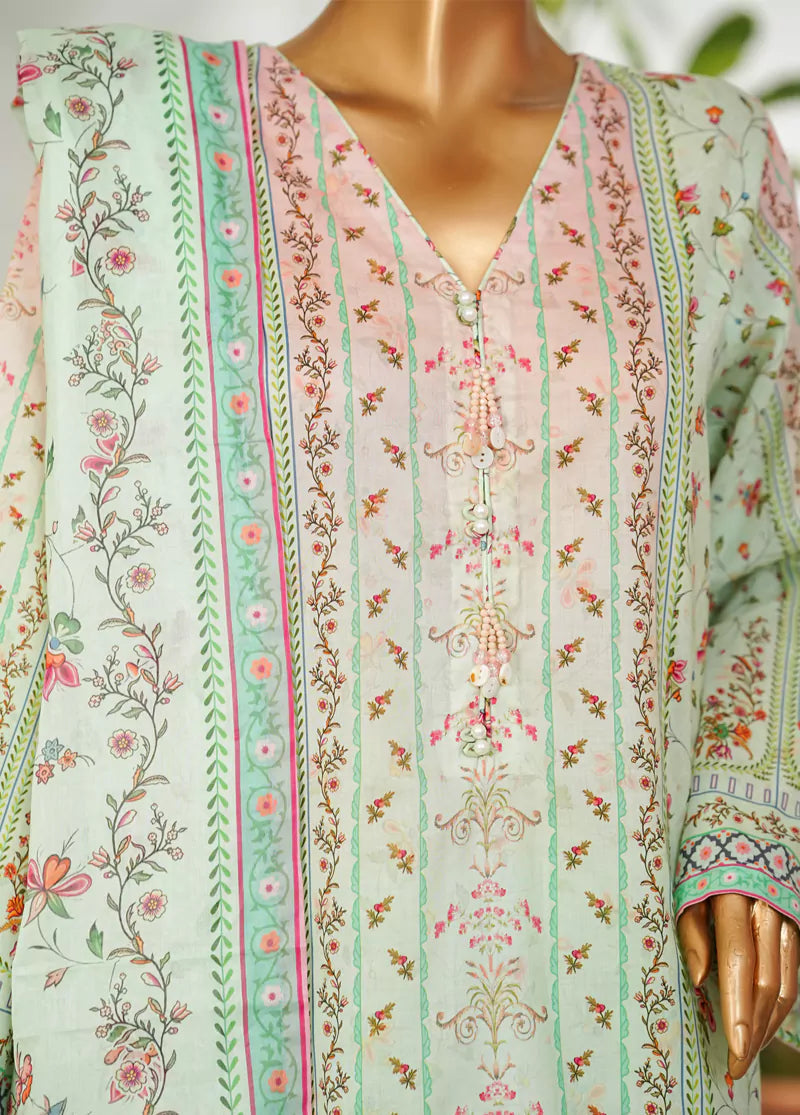 BIN SAEED Luxury Lawn Printed 3pcs Stitched Vol-18 3Piece Stitched COLLECTION 2026 D-02