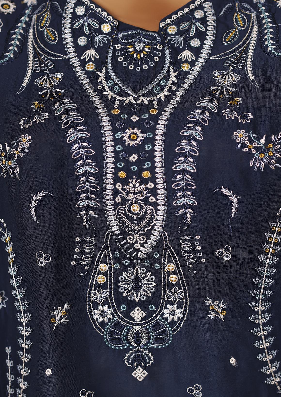 Bin Saeed Luxury Laserkari Lawn With Digital Printed Lawn Dupatta 3Piece Stitched Vol-01 Collection 2026. D#-09