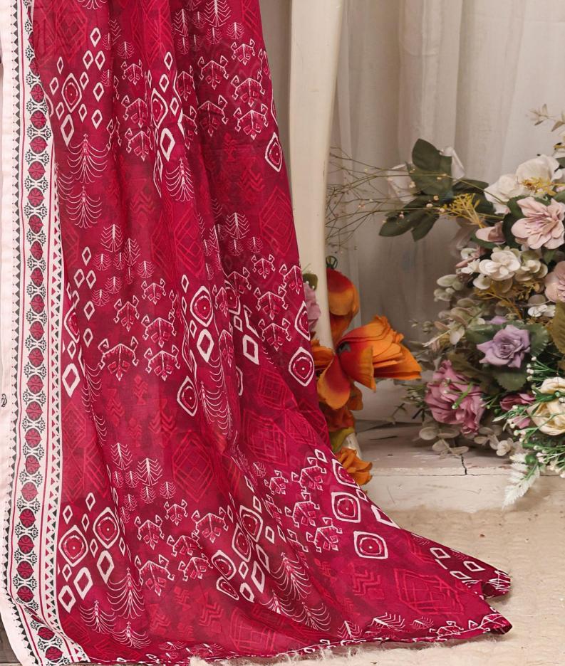 HZ Daily Wear Luxury Lawn Printed Vol-12 3Piece Stitched Collection 2026 D#-03