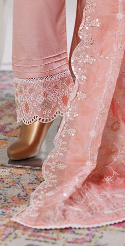 Bin Saeed Luxury Lawn White & White Chickenkari Embroidery 3Piece Stitched COLLECTION 2026. D-18