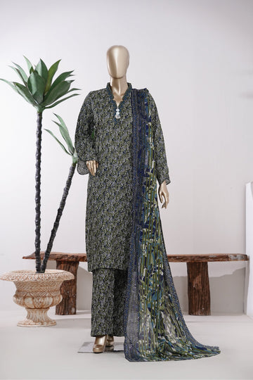 BIN SAEED Luxury Lawn Printed 3pcs Stitched Vol-18 3Piece Stitched COLLECTION 2026 D-#34