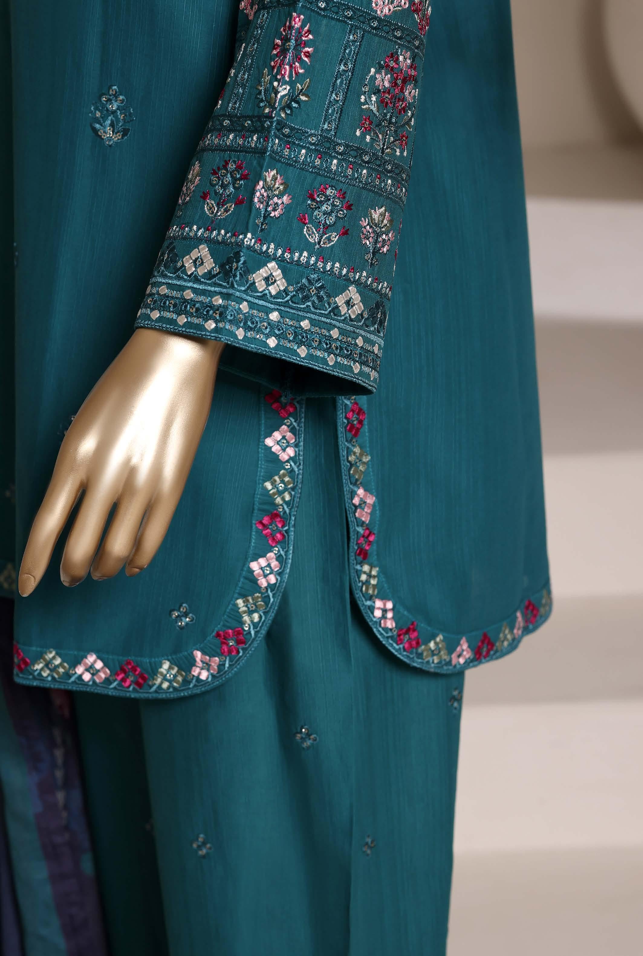 Sadabahar Luxury Eclair Solid  Textured Lawn Embroidery With Digital Printed Lawn Dupatta 3Piece Stitched Eid Festive Edition Collection 2026. D#-04
