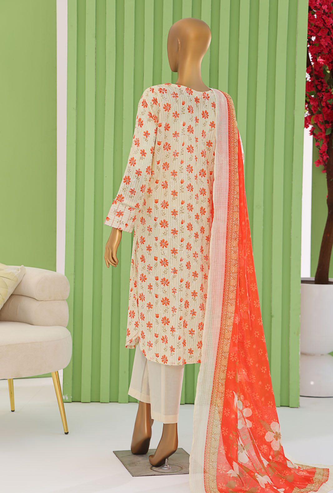 Dhagakari By HZ Textiles Embroidered Cotton Suit Unstitched 3 Piece Collection DEC-103