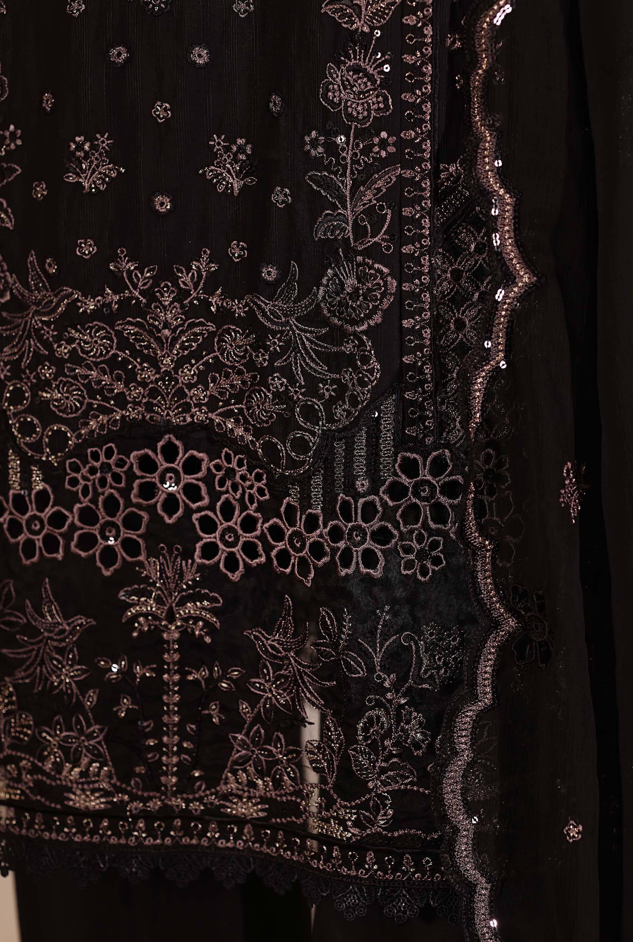 Sadabahar Luxury SlubViscous Lawn Embroidery With Chiffon Embroidery Dupatta Stitched Vol-01 Collection 2026. LEL-15