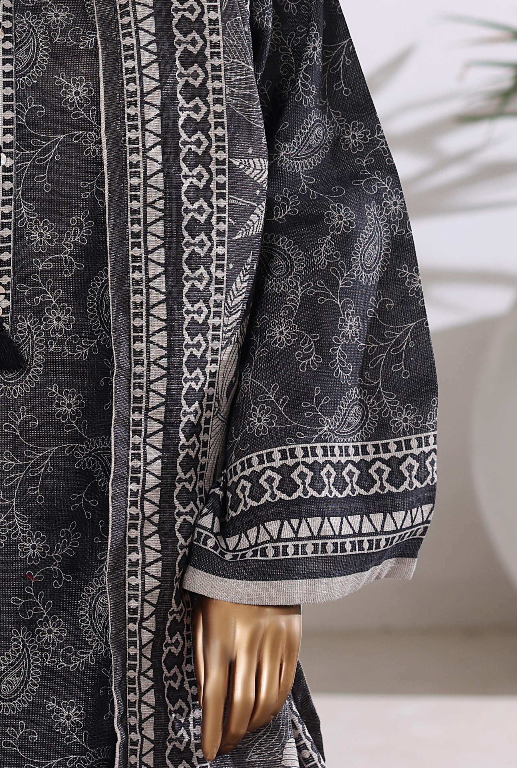 Sadabahar Shimmer Printed Khadder 3PCS Stitched Vol—1 Collection 2025 D-02