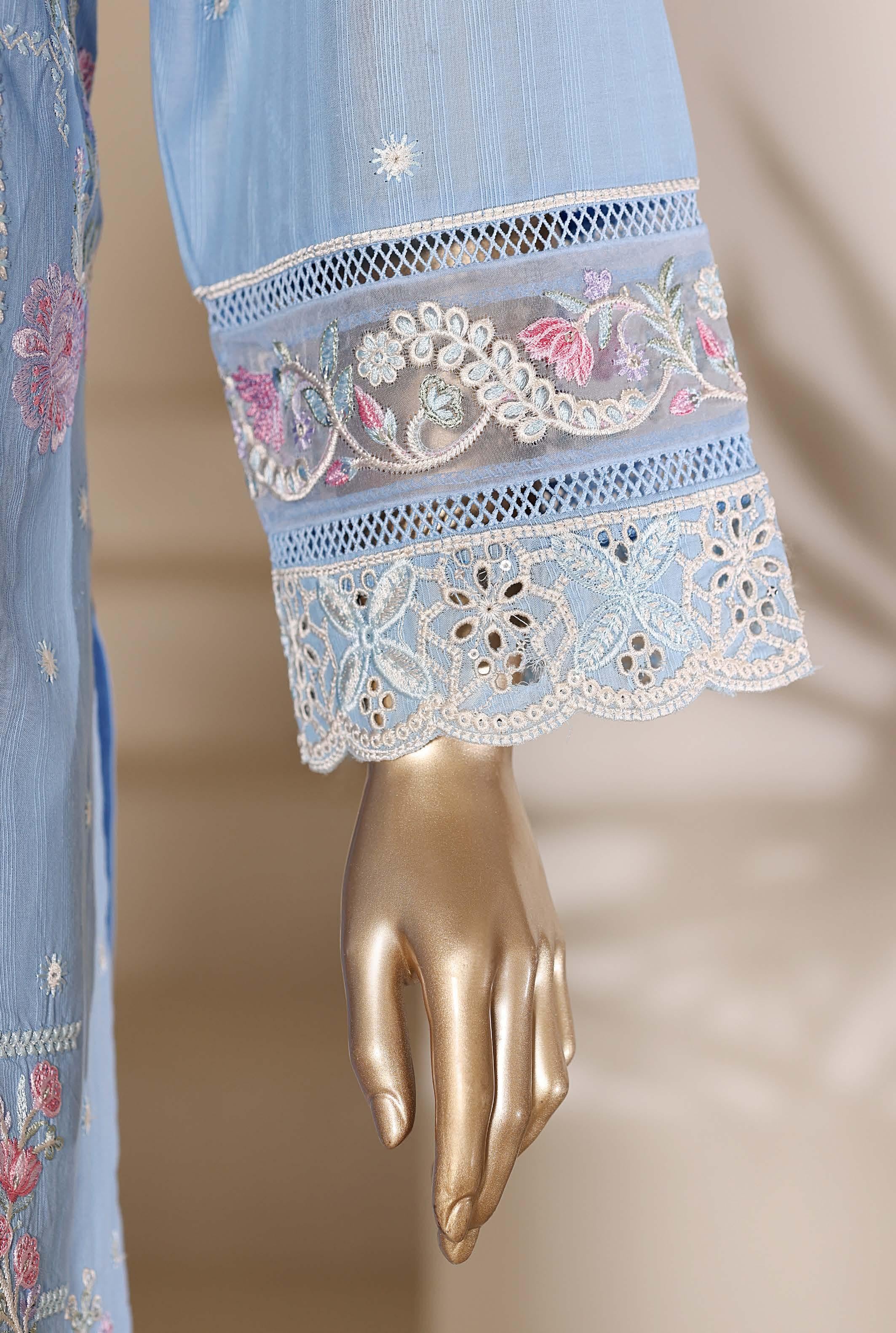 Sadabahar Luxury Slub Viscous Lawn Embroidery With Chiffon Embroidery Dupatta Stitched Vol-05 Collection 2026. LEL-23