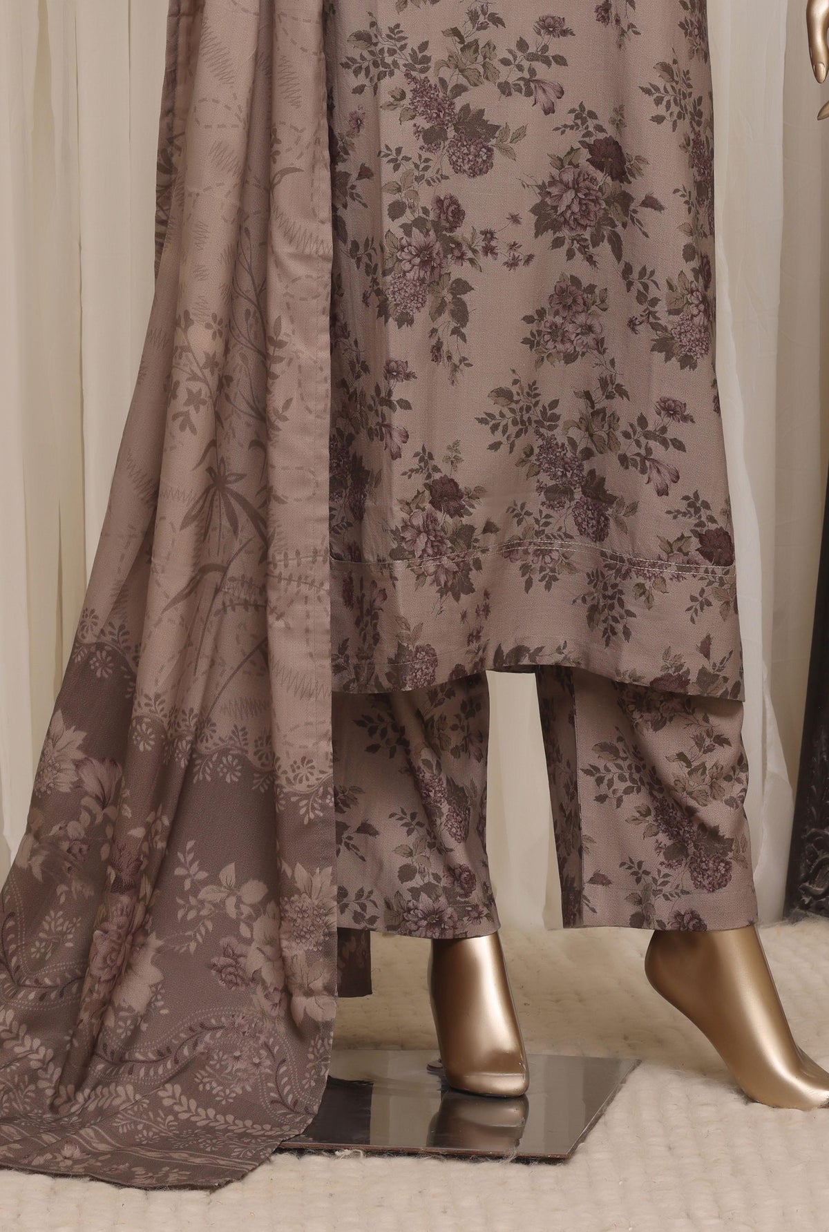 Sadabahar Luxury Dhanak Printed Winter 3Piece Collection DHS-05