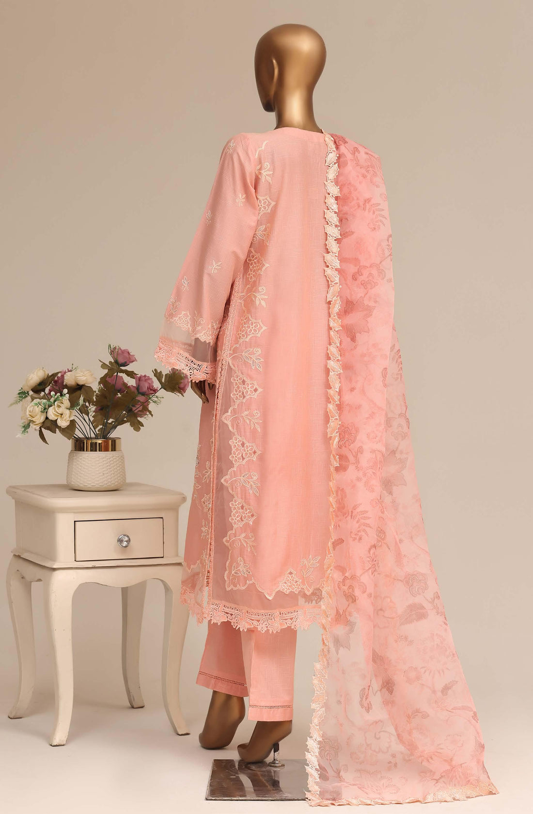 Sadabahar Luxury Slub Lawn Embroidery Stitched Vol-15 Collection 2026. LEL-07