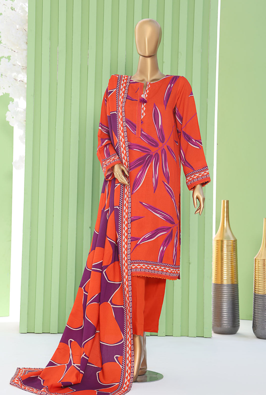 Vogue By HZ Textiles Printed Viscose Suit Unstitched 3 Piece Winter Collection 2025 D-05