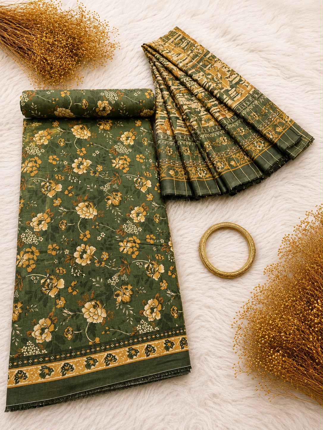 BIN SAEED Luxury Lawn  Digital Printed 3Piece Unstitched_ COLLECTION 2026 D#-49