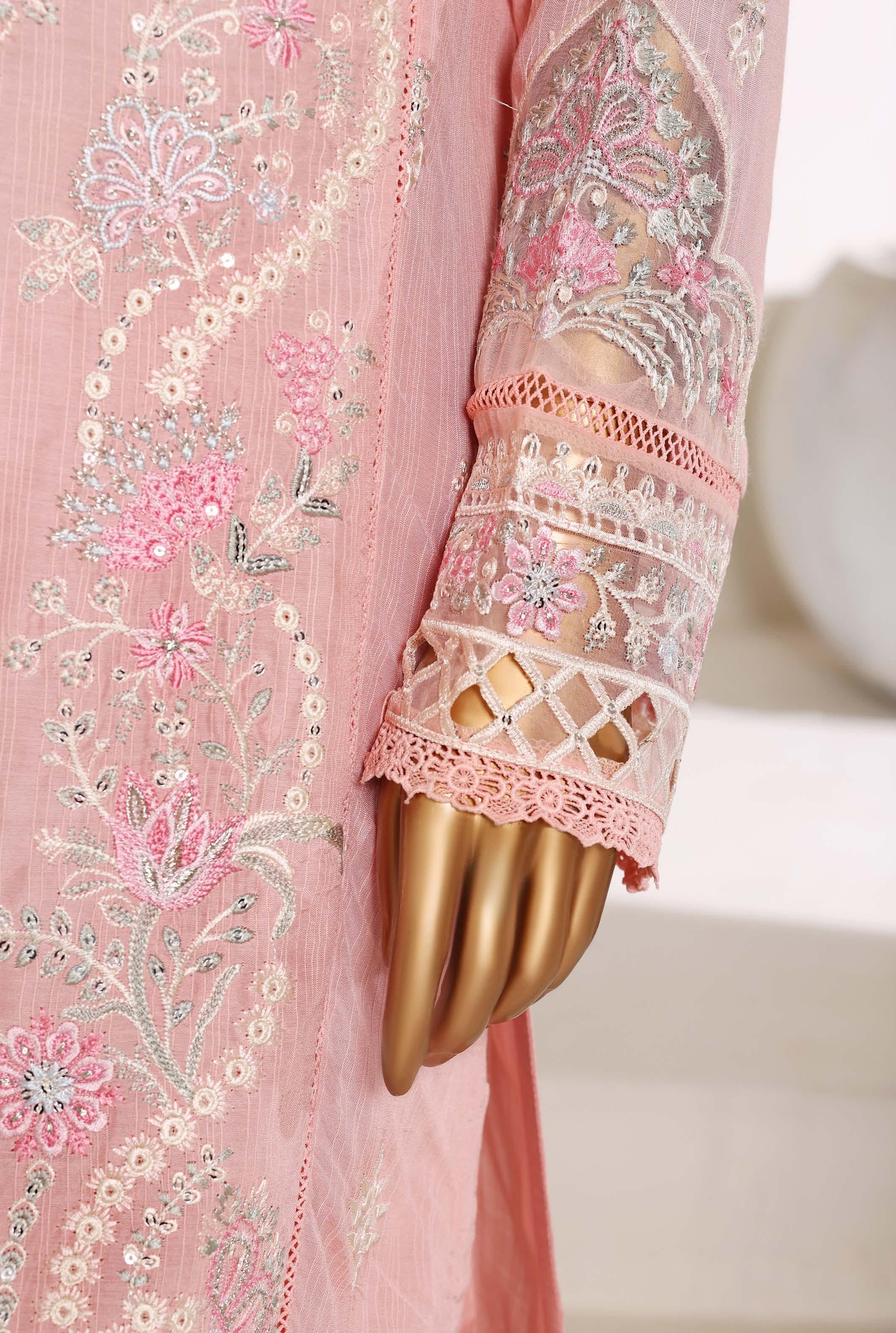 Sadabahar Luxury SlubViscous Lawn Embroidery With Chiffon Embroidery Dupatta Stitched Vol-01 Collection 2026. LEL-04