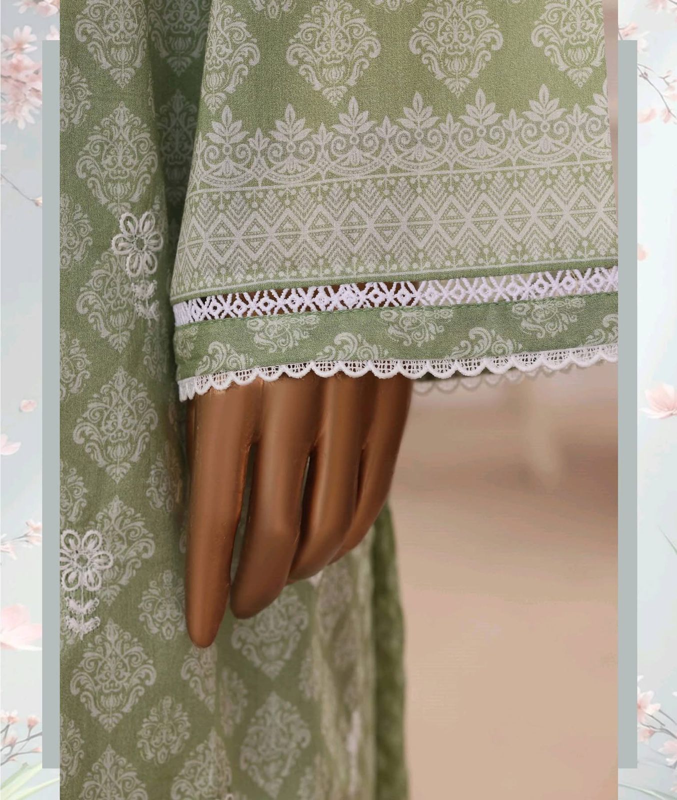 HZ Textiles Luxury Printkari Embroidered Lawn Suit Stitched 3 Piece 2026 D#-05