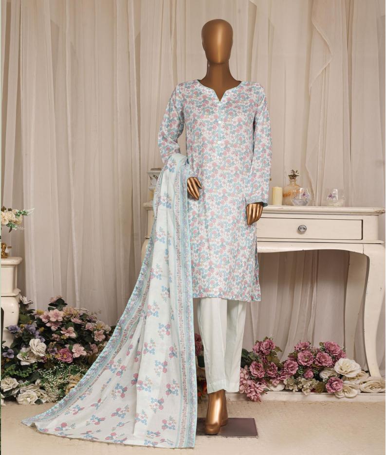 HZ Daily Wear Luxury Lawn Printed Vol-12 3Piece Stitched Collection 2026 D#-06